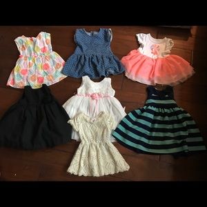 12 month baby girl dress lot